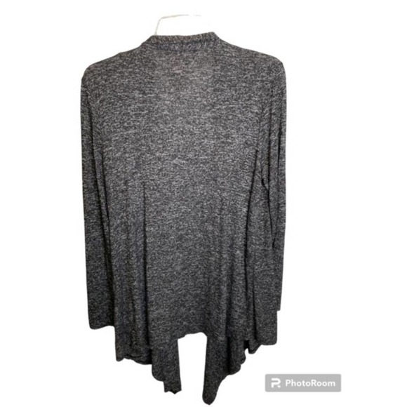 Philosophy Marbled Black Gray Cardigan Sz Large - Picture 3 of 4